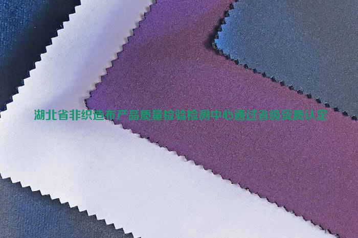  湖北省非織造布產品質量檢驗檢測中心通過省級資質認定